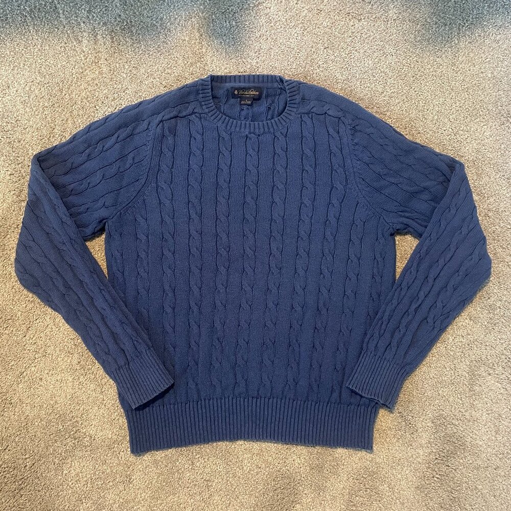 Brooks Brother's Men's Cotton Cable Sweater
